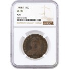 1808/7 50C Capped Bust Half Dollar Overton O-101 8 Over 7 Overdate NGC G6