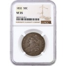 1832 50C Capped Bust Silver Half Dollar Small Letters NGC VF35 Circulated Coin