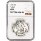 1920 50C Pilgrim Tercentenary Commemorative Silver Half Dollar NGC MS64 Coin