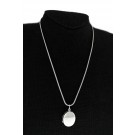 Vintage Tiffany & Co Italy Sterling Silver Oval Locket Snake Chain Necklace 18"