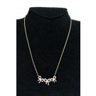 Tiffany & Co 18k Yellow Gold Sterling Silver 3 Ribbon Pendant Necklace 17.25"