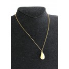 Vintage Tiffany & Co Elsa Peretti 18k Gold 20mm Teardrop Pendant Necklace 15.25"