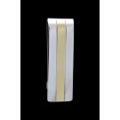 Vintage Tiffany & Co 18k Yellow Gold Sterling Silver Stripe Money Clip No Mono