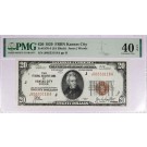 Series Of 1929 $20 Note FRBN Kansas City Fr#1870-J JA Block PMG XF40 EPQ
