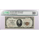 Series Of 1929 $20 Note FRBN Minneapolis Fr#1870-I IA Block PMG VF30