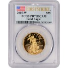 2015 W $25 1/2 oz Proof Gold American Eagle PCGS PR70 DCAM FS