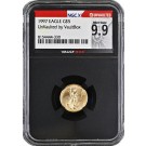 1997 $5 1/10 oz American Gold Eagle Fine Vault Box UnVaulted NGC X MS 9.9