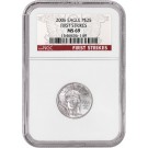2006 $25 American Platinum Eagle 1/4 oz .9995 NGC MS69 First Strike Coin