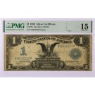 Series Of 1899 $1 Black Eagle Silver Certificate Fr#236 PMG Choice Fine 15 #082