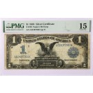 Series Of 1899 $1 Black Eagle Silver Certificate Fr#230 PMG Choice Fine 15 #041