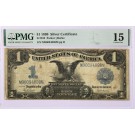 Series Of 1899 $1 Black Eagle Silver Certificate Fr#232 PMG Choice Fine 15 #043