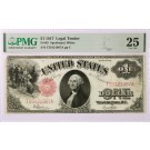 Series Of 1917 $1 Legal Tender Note Red Seal Sawhorse Fr#39 PMG VF25 Splits
