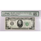 Series Of 1934 C $20 Small Size Note FRN New York Fr#2057-B PCGS Gem UNC 65 EPQ