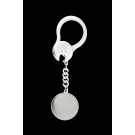 Vintage Tiffany & Co Sterling Silver Valet Hook Key Ring With Round Charm Tag