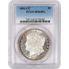 1891 CC Carson City $1 Morgan Silver Dollar PCGS MS64 PL Proof Like Coin