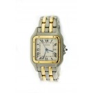 Cartier Panthere 8395 29mm Two Tone 18k Gold Steel 2 Row Cream Dial Quartz Watch