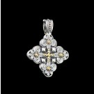 Konstantino 18k Yellow Gold & .925 Sterling Silver Cross Pendant