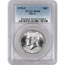 1976 S 50C Bicentennial Kennedy 40% Silver Half Dollar PCGS MS68 Uncirculated Coin