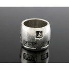 Vintage Vass Ludacer Hallmark 925 Sterling Silver 18.5mm Wide Ring Size 6.5