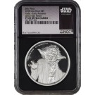 2018 $5 Niue Proof Star Wars Yoda Ultra High Relief 2 oz .999 Silver NGC PF69 UC Early Releases