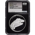 2019 $5 Niue Proof Star Wars Millennium Falcon High Relief 2 oz .999 Silver NGC PF70 UC Retro