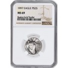 1997 $25 American Platinum Eagle 1/4oz .9995 NGC MS69 Coin