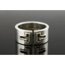 Tiffany & Co T Cutout 925 Sterling Silver 10mm Ring Size 9.5