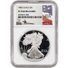1986 S $1 Proof Silver American Eagle NGC PF70 UC John Mercanti Signature