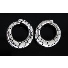 John Hardy KALI Pebble 925 Sterling Silver Bypass Hoop Earrings