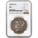 1878 CC Carson City $1 Morgan Silver Dollar NGC G6 Good Key Date Coin