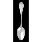 1871 Tiffany & Co Japanese Sterling Silver Dessert Oval Soup Spoon 7 1/4" Mono