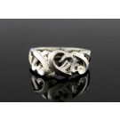 Tiffany & Co Paloma Picasso Sterling Silver Triple 3 Loving Hearts Ring Size 7