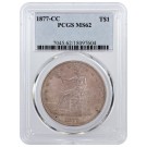1877 CC Carson City T$1 Trade Dollar Silver PCGS MS62 Uncirculated