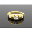 Vintage Roberto Coin 1226 VI Appassionata 18k Yellow Gold Diamond Ring Size 7