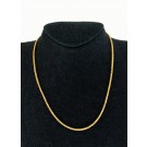 Chopard 18k Yellow Gold Weave Link Chain 16.5" Necklace