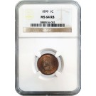 1899 1C Indian Head Cent NGC MS64 RB Red Brown Brilliant Uncirculated Coin