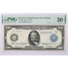 Series Of 1914 $50 Federal Reserve Note Chicago Illinois Fr#1049 PMG VF30 EPQ