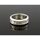 Vintage 1995 Tiffany & Co Atlas 7mm Sterling Silver Roman Numeral Band Ring 7