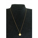 Tiffany & Co Paloma Picasso 18k Gold Hammered Diamond Disc Necklace 18"