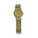 Vintage Omega De Ville 795.0861 22mm Two Tone Steel 18k Gold Bezel Quartz Watch