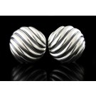 David Yurman Sculpted Classic Cable Sterling Silver Large 26mm Stud Earrings