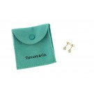 Pair Of Tiffany & Co 18k Yellow Gold 6.25mm Akoya Pearl Stud Earrings With Pouch