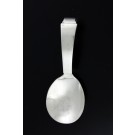 Georg Jensen Denmark Pyramid 925 Sterling Silver Curved Handle Baby Spoon 3.75"