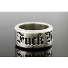 King Baby Studio 925 Sterling Silver F You Wide Ring Band Size 9