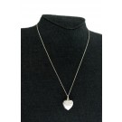 Tiffany & Co Italy 925 Sterling Silver Mom Heart Locket Pendant Necklace 16.75"