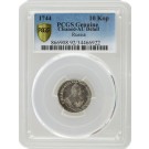 1744 Elizabeth Grivennik 10 Kopeks Silver Russia PCGS Secure AU Details Cleaned