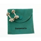 Vintage Pair Of Tiffany & Co 925 Sterling Silver Twist Knot Cufflinks