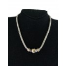 John Hardy Palu Dot Collection Sterling Silver 18k Gold Necklace