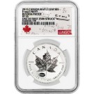 2015 $5 CAD Reverse Proof Canadian Maple Leaf E=mc2 Privy 1 oz .9999 Silver NGC PF70