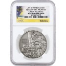 2016 $5 Tokelau Proof Year Of The Monkey 1 oz .999 Silver NGC MS70 Antiqued ER